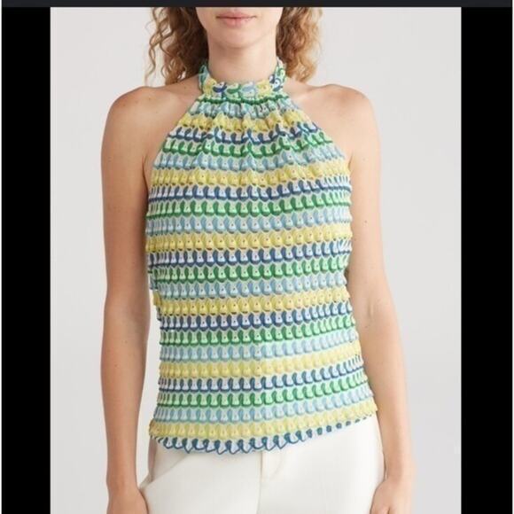 New Ramy Brook Cici Knit Halter Top Blouse